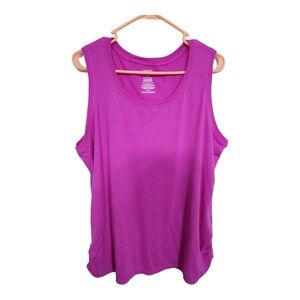 Danskin Now Purple Tank Top Relaxed Fit Athletic Wear
